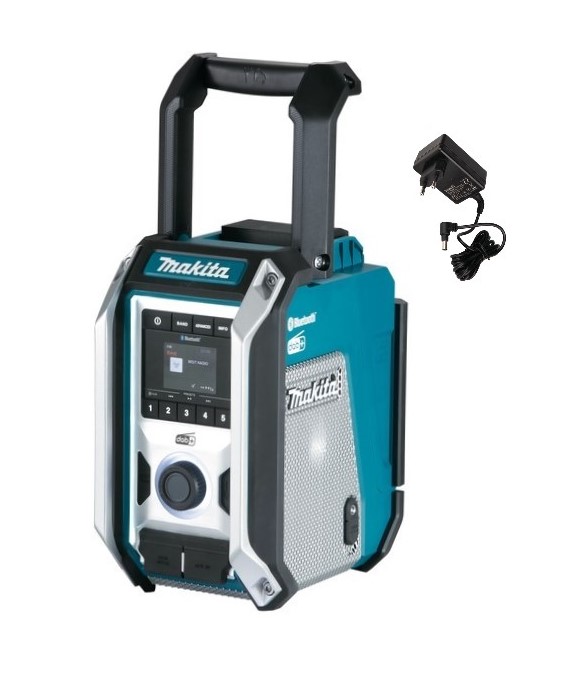 Makita Akku-Baustellenradio DMR115 DAB DAB+ Bluetooth mit Netzteil