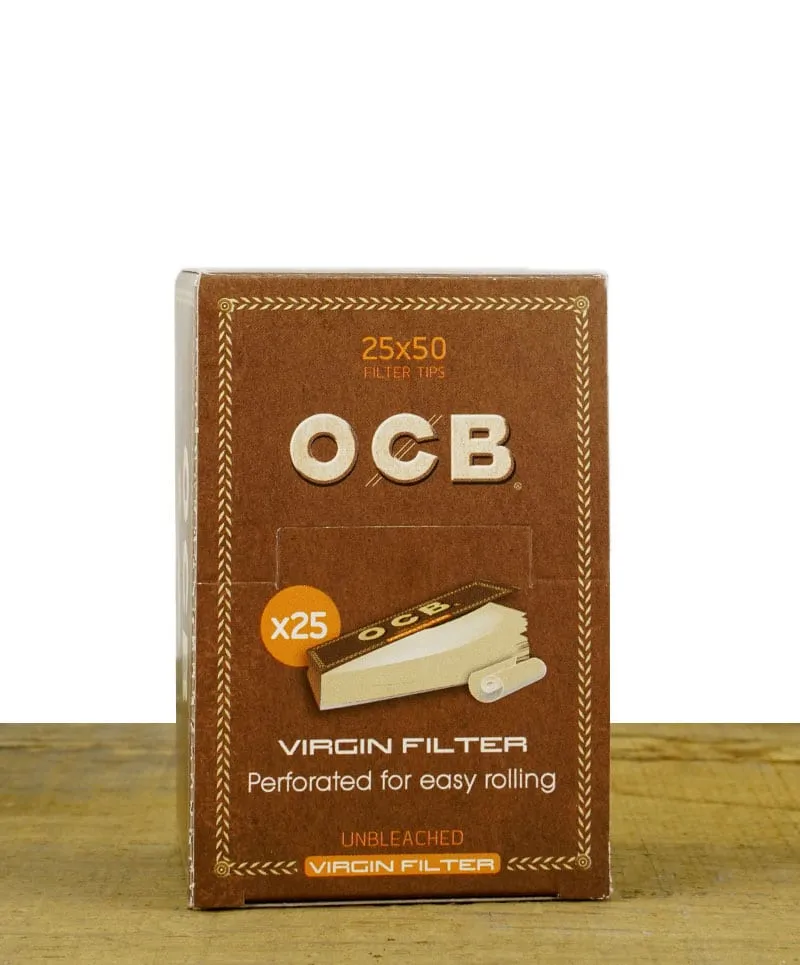 OCB Virgin Filter Tips ungebleicht 25er Pack