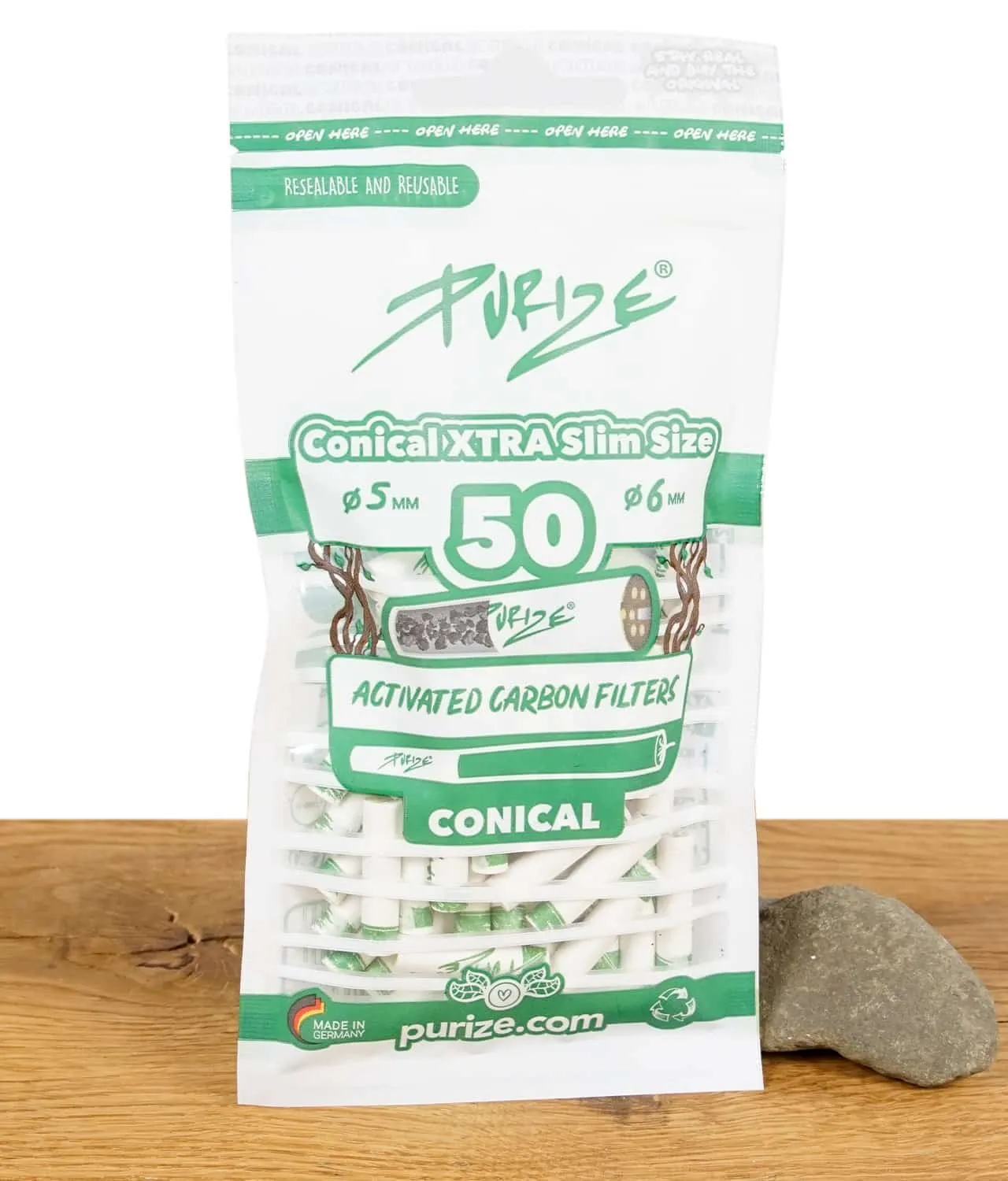 PURIZE® Conical XTRA Slim Size 50er Pack