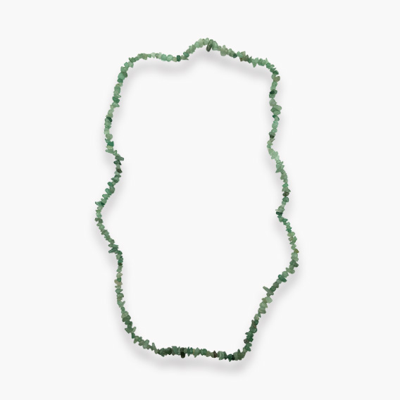 Splitterkette Aventurin grün (80cm lang)