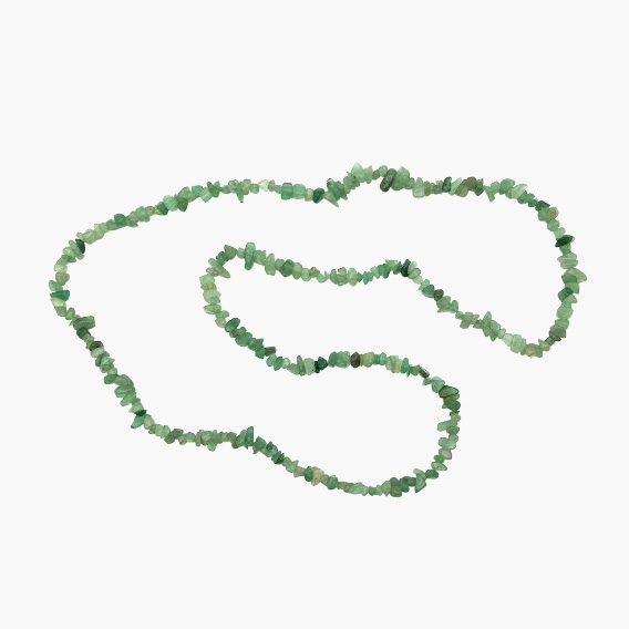 Splitterkette Aventurin grün (80cm lang) – Bild 2