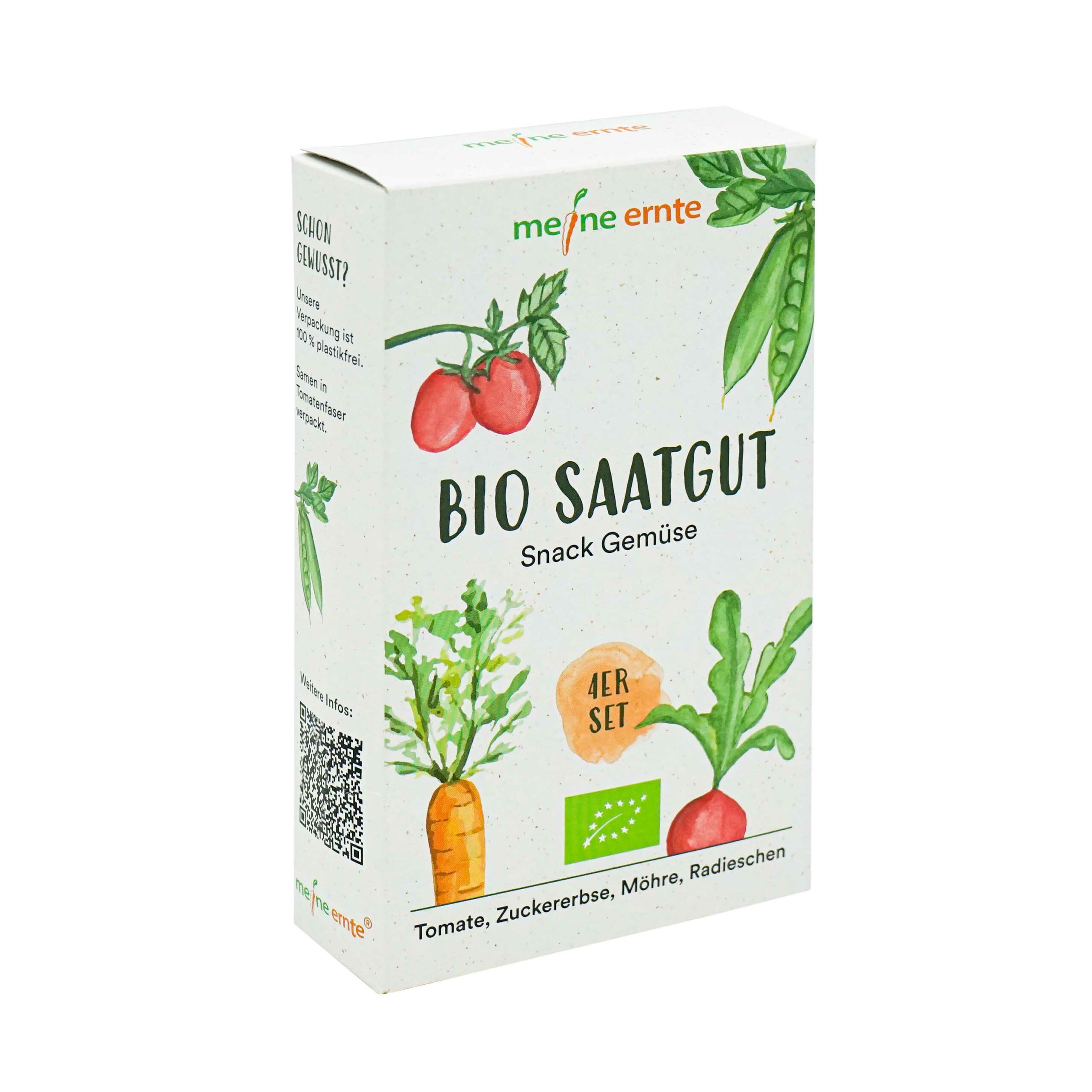 BIO Saatgut 4er Set “Snack Gemüse”, meine ernte – Bild 2