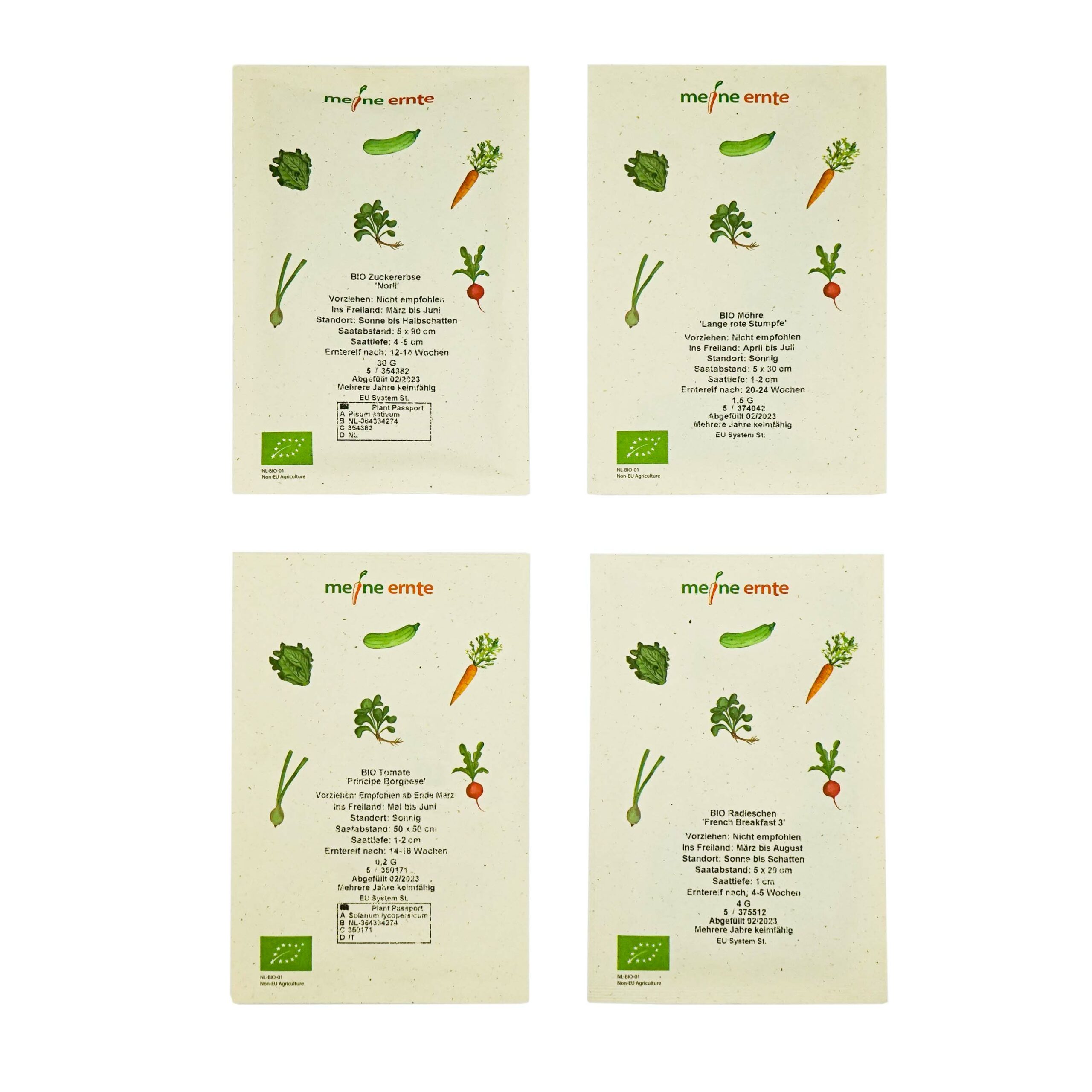 BIO Saatgut 4er Set “Snack Gemüse”, meine ernte – Bild 4