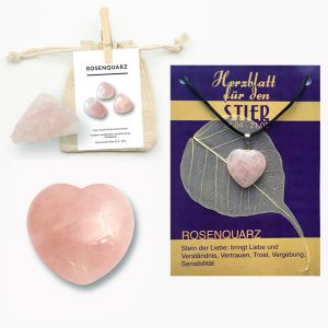 Rosenquarz Set für das Sternzeichen Stier