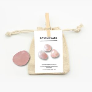 Rosenquarz Trommelstein AA-Qualität