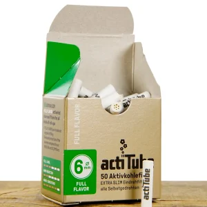 actiTube Aktivkohlefilter Extra Slim 50er Pack Ø6mm