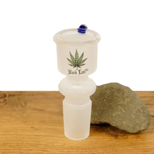 Black Leaf Glaskopf zylindrisch sangestrahlt NS19