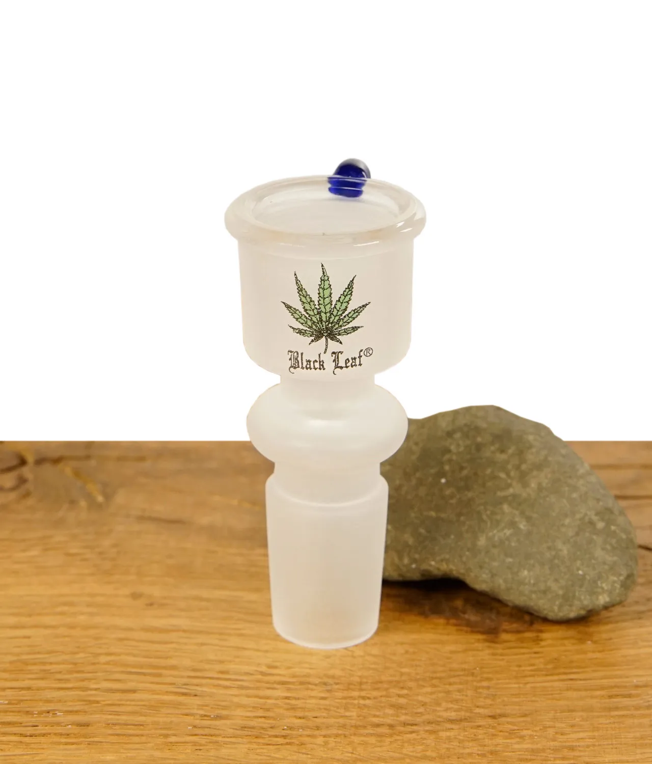 Black Leaf Glaskopf zylindrisch sangestrahlt NS19