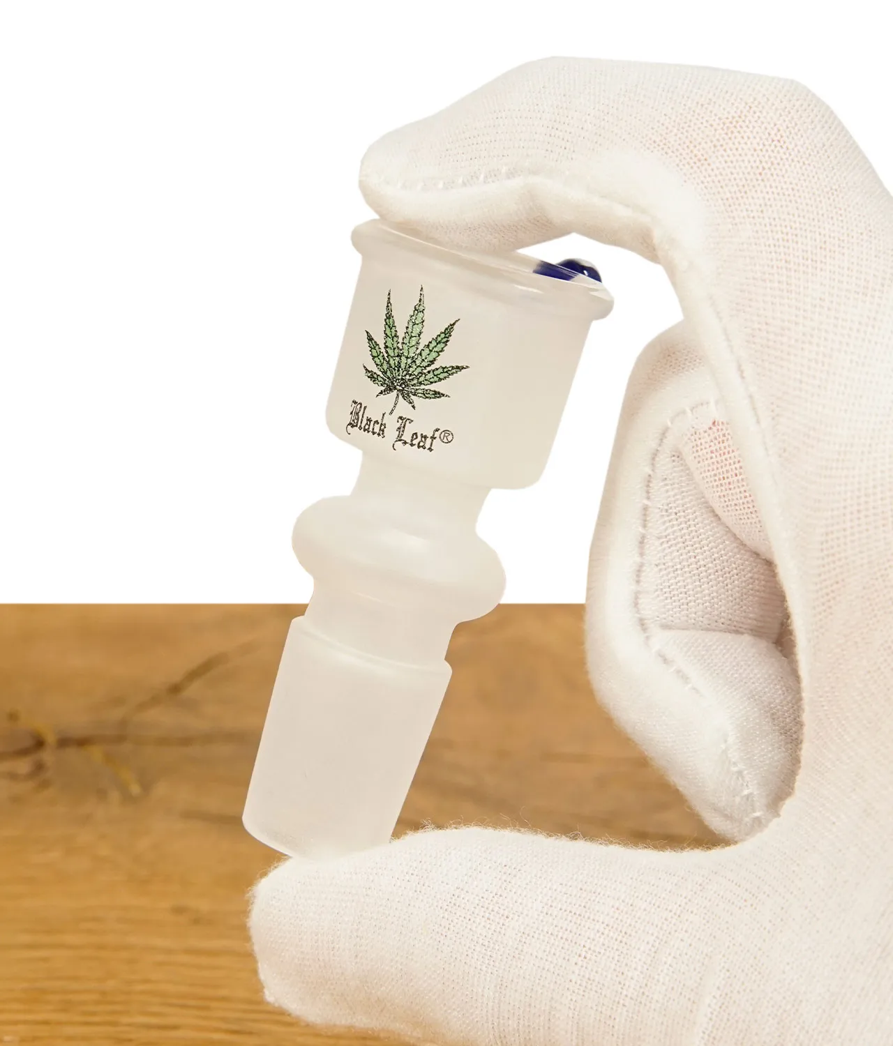 Black Leaf Glaskopf zylindrisch sangestrahlt NS19 – Bild 2