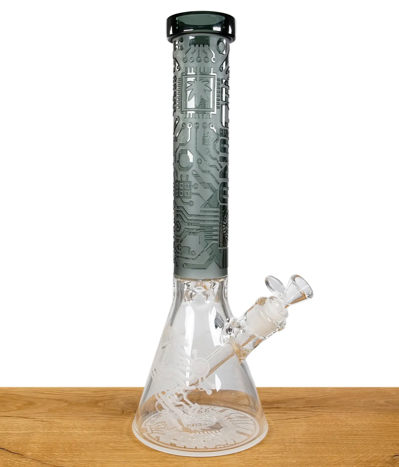 Blaze Glass Beakerbong Ice Grau