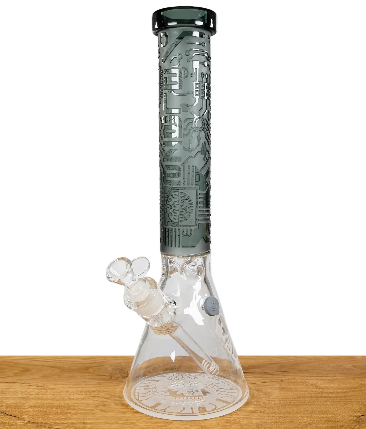 Blaze Glass Beakerbong Ice Grau – Bild 2