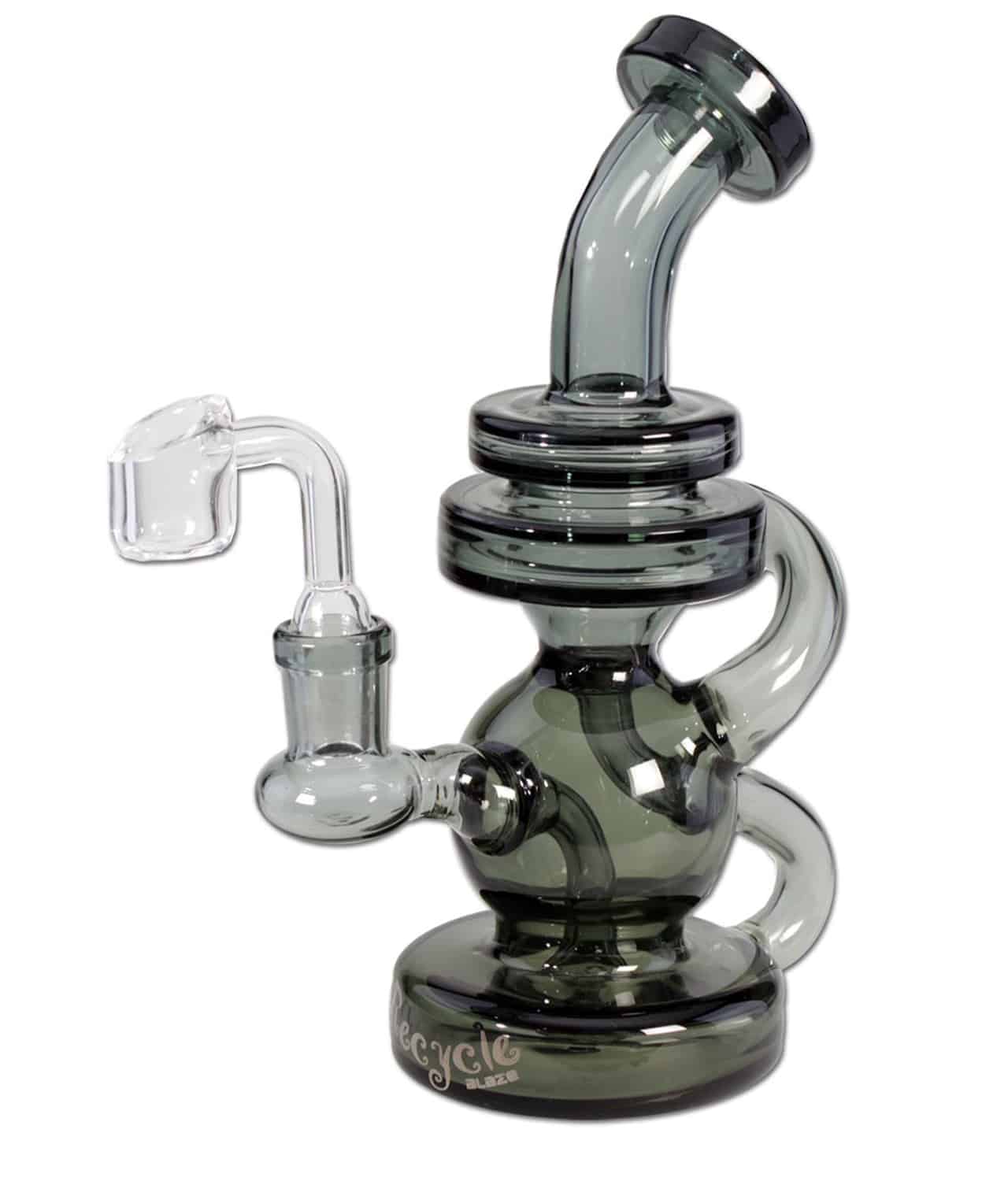 Blaze Glass Recycler Glasbong für Kräuter und Öl – Bild 2