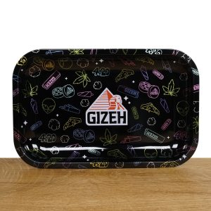 GIZEH Rolling Tray Comic Mix Black Small
