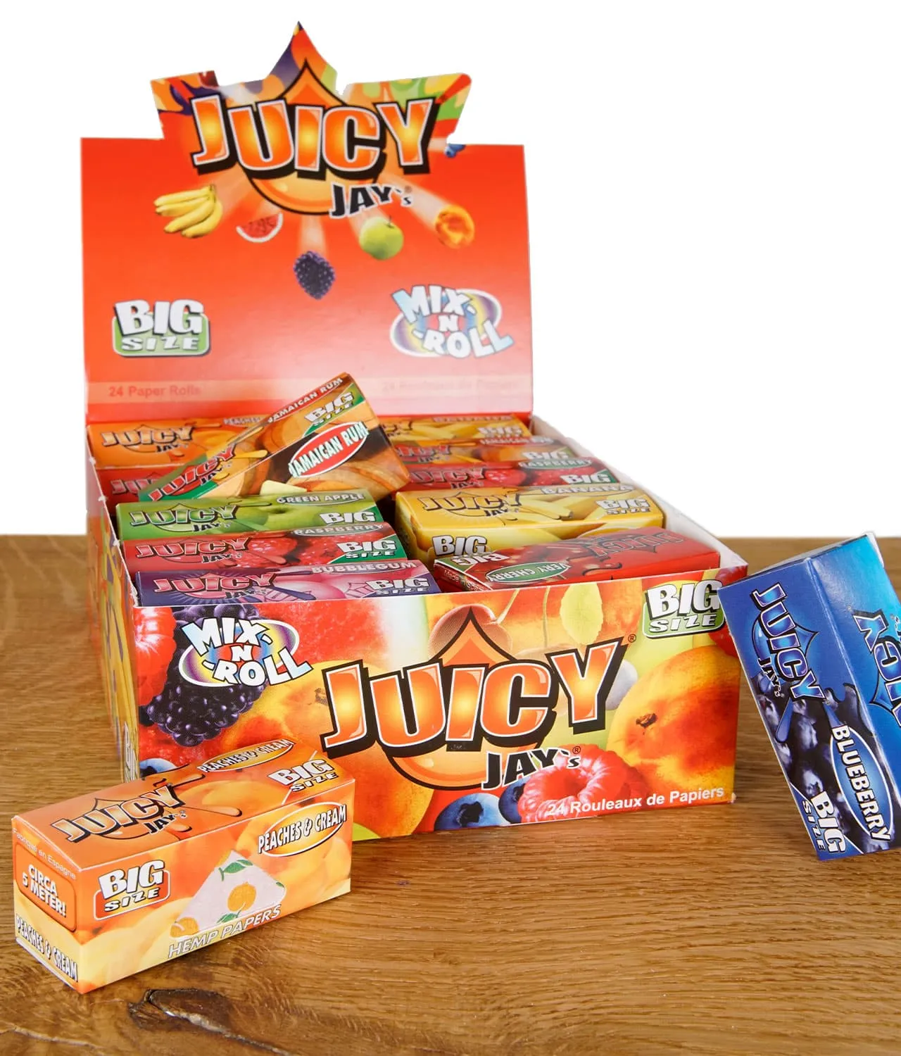 Juicy Jay’s Rolls verschiedene Sorten King Size 5m 24er Pack