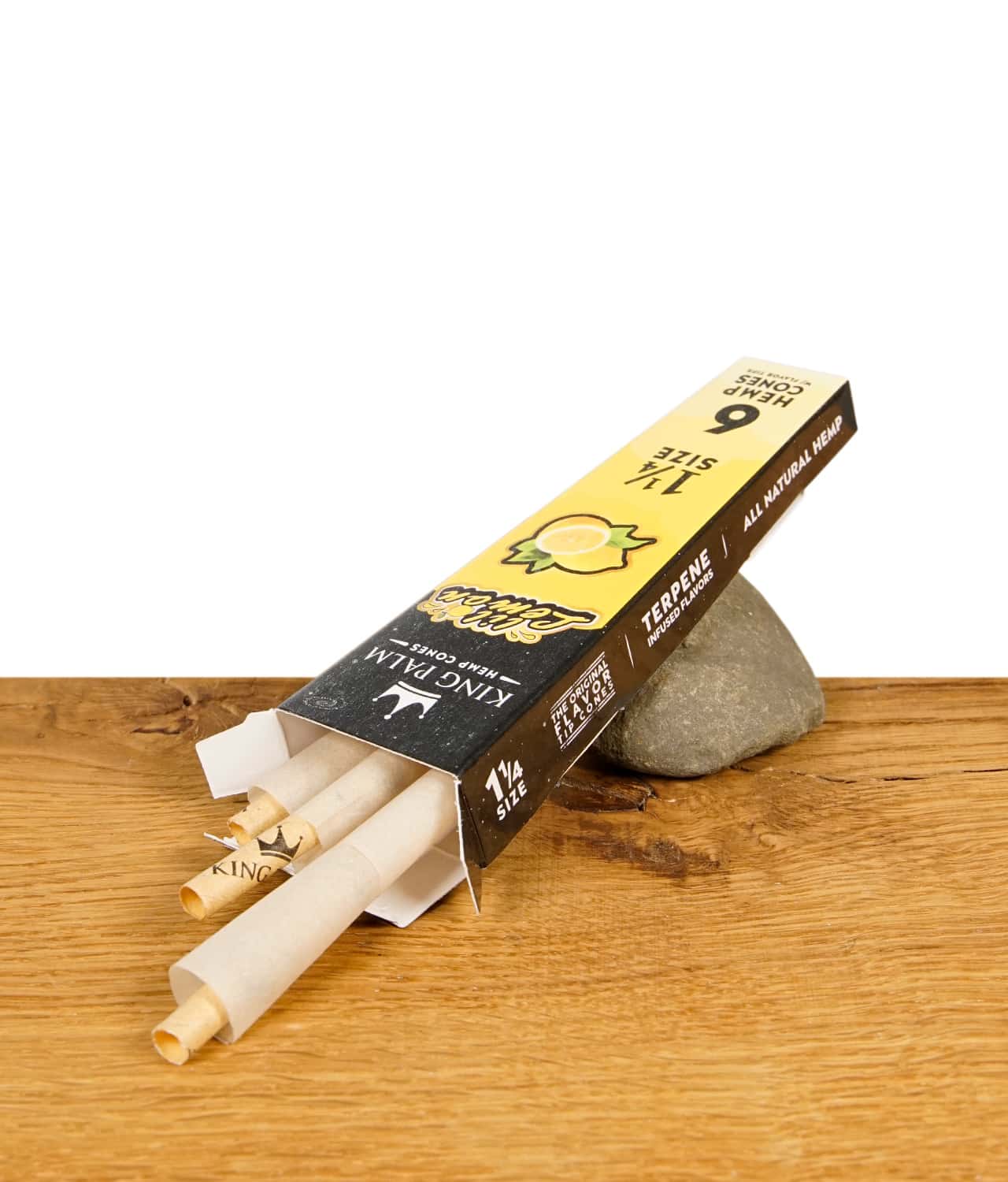 King Palm Cones Lil Lemon 1 1/4 Size 6er Pack – Bild 2