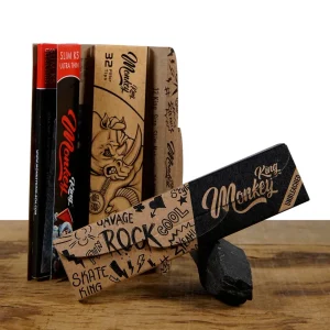 Monkey King Papers King Size Slim Woodpack mit Tips