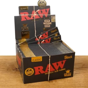 RAW Black Rolling Papers King Size Wide 50er Box