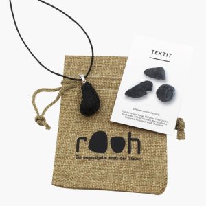 „Rooh“ Rohstein Anhänger Tektit