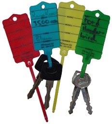 Einweg Schlüsselanhänger