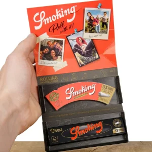 Smoking Deluxe Black Rolling Kit Papers + Filtertips