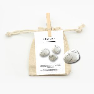 Howlith weiß Trommelstein