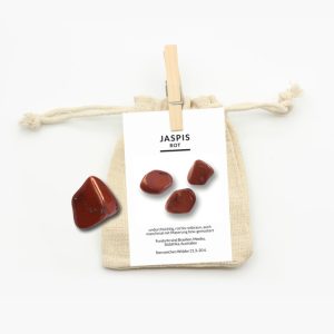 Roter Jaspis Trommelstein