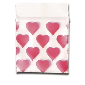 100 Tütchen Heart 50x50mm